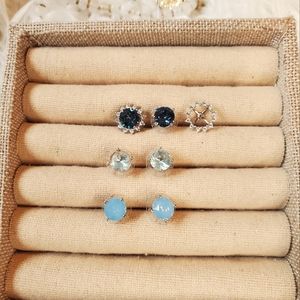 Stella + Dot Halo Stud Set of 3